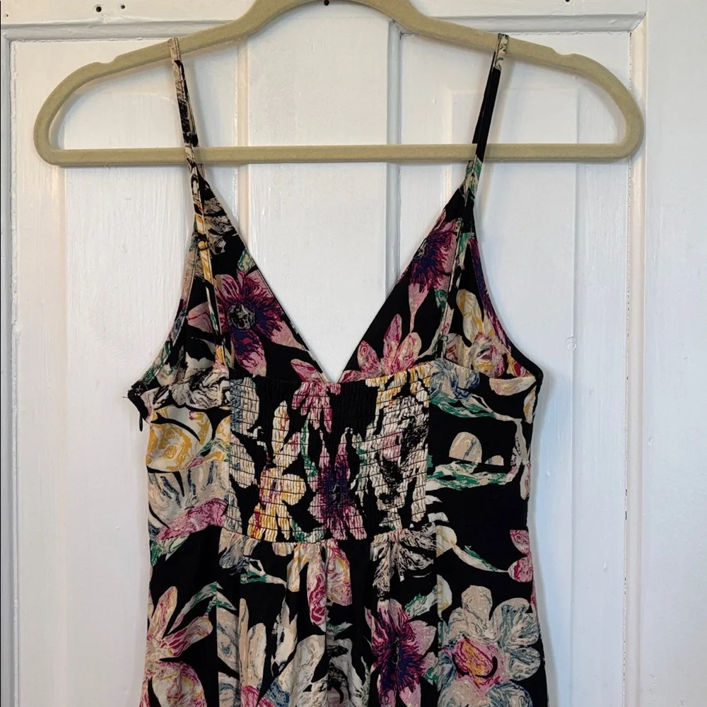 Urban Outfitters Black Spring/Summer Dress with Colorful Floral Print - Picture 5 of 6